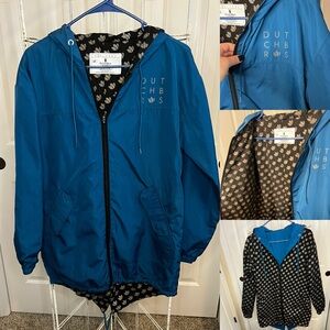 Reversible Dutch Bros Blue 💙 Tulip 🌷 Zip Up